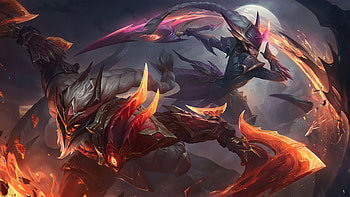 Dragonslayer Olaf Diana, video game, League Of Legends, Olaf (League Of Legends), Diana (League Of Legends) HD wallpaper