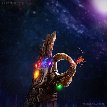 Thanos Gauntlet, thanos, superheroes, artwork, digital-art, behance HD phone wallpaper