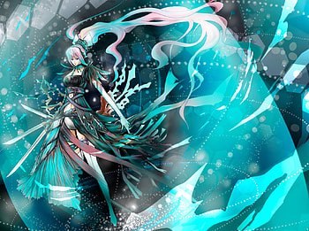Megurine Luka, awesome, uniform, artistic, nice, digital, cg, aqua eyes, sexy, outfit, white, art, sword, hot, girl, singer, aqua, pink hair, anime girl, anime, pretty, megurine, virtual, blue, luka, black, song, cute, vocaloid, beauty, music, vocaloids, thighhighs, program, beautiful, diva, armor, pink, cool, weapon, idol HD wallpaper