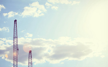 Cities, Sky, Clouds, City, Port, Crane, Tap, Lift, Buildings HD wallpaper
