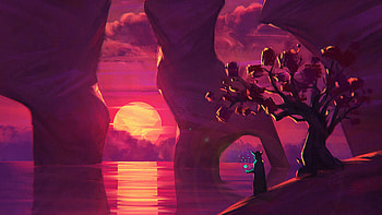 Harmony Sunset , artist, artwork, digital-art, deviantart HD wallpaper