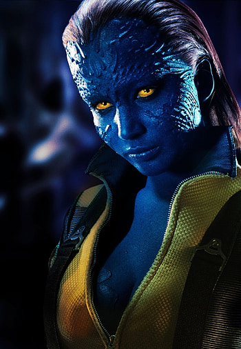 Jennifer Lawrence, Mystique portrayal, X-Men franchise HD phone wallpaper