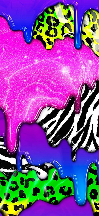 Drip, bright neon, cute HD phone wallpaper