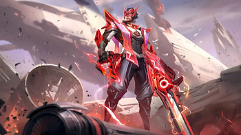 Clint Crimson Blast Skin In Mobile Legends, mobile-legends, games, 2025-games, video-games, ios, mobile, android HD wallpaper