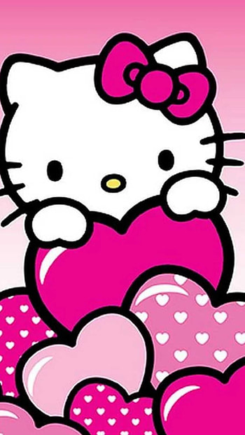 Hearts, Hello Kitty HD phone wallpaper