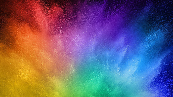 Explosive colors, Bursting powder, Vibrant hues, Color explosion HD wallpaper