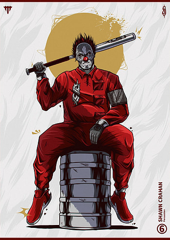 Slipknot, art, cartoon HD phone wallpaper