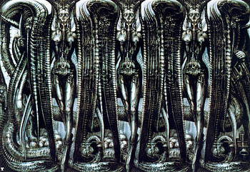 H.R. Giger, Unique and captivating, Dark and surreal, Intricate and detailed HD wallpaper