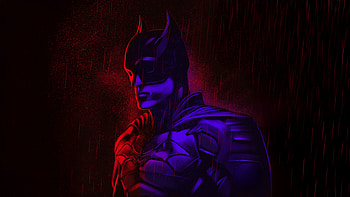 The Batman Red Hued Gotham Vigilante, the-batman, batman, robert-pattinson, superheroes, artwork, art, digital-art HD wallpaper