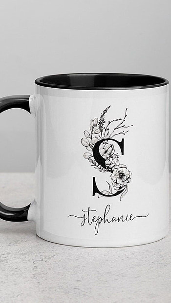 S Name Letter, Beautiful, White Mug HD phone wallpaper