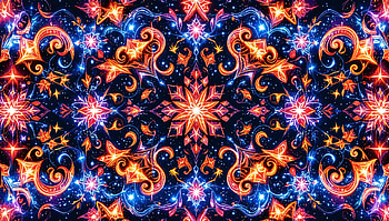 Festive Brilliance: A Ultra Experience, kaleidoscope, Abstract, colorful, Stars HD wallpaper