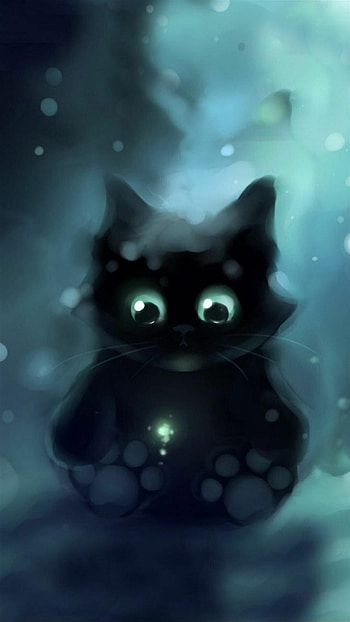 Black cat galaxy, Mystical and enchanting, Celestial design, Space-themed HD phone wallpaper