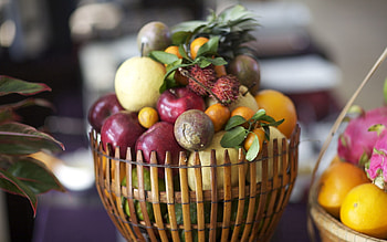 Fruits, Food, Basket, Appetizing HD wallpaper