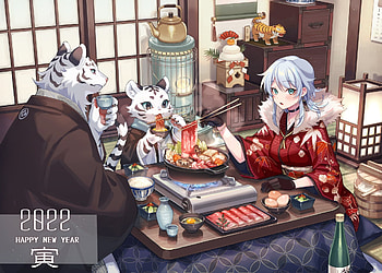 Anime-New-Year, Year, New, Girl, Anime HD wallpaper
