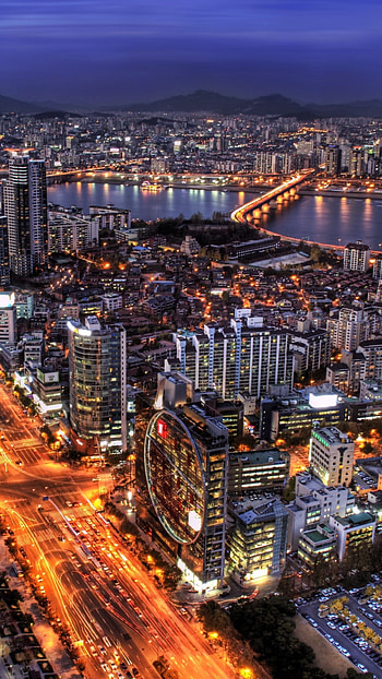 Busan, South Korea, City HD phone wallpaper