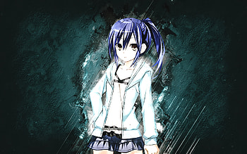 Mana Takamiya, Date A Live, blue stone background, anime characters, Mana Takamiya character, Date A Live characters, Takamiya Mana HD wallpaper