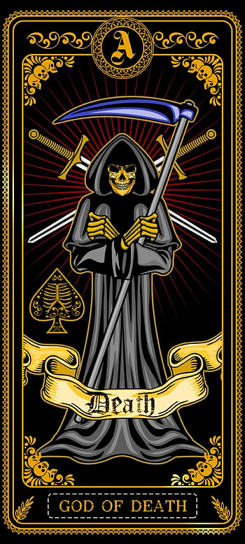 King skull of death, electric blue, art, Premium, God HD phone wallpaper
