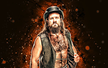 Cameron Grimes, , american wrestler, WWE, brown neon lights, wrestling, wrestlers, Trevor Lee Caddell, Cameron Grimes HD wallpaper