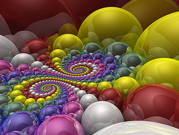 Multicolored, Motley, 3D, Form, Forms, Balls, Rendering HD wallpaper