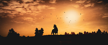 Silhouette, the witcher, game HD wallpaper