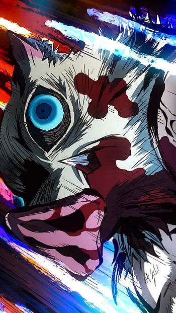 Demon slayer:Inosuke, eye, art HD phone wallpaper