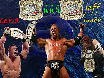 HHH cena jeff hardy HD wallpaper