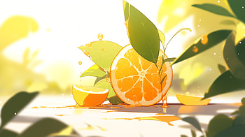 Fresh Citrus Delight - Orange, orange (Fruit), orange (Color), fruit, leaf HD wallpaper
