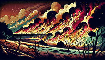 Stunning Wildfire: A Ultra Experience, Wildfire, fire, landscape, forest, flame HD wallpaper