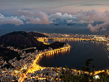 Rio de Janeiro, Rodrigo de Freitas Lagoon, Corcovado mountain, Ultra HD wallpaper