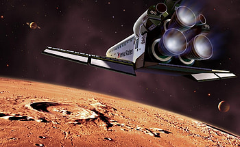 Planets, Universe, Stars, Shuttle, Flight HD wallpaper