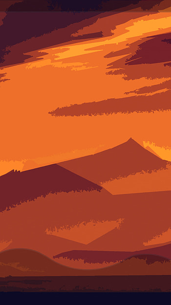 Red Mountains, mountain, artistic, minimalist HD phone wallpaper