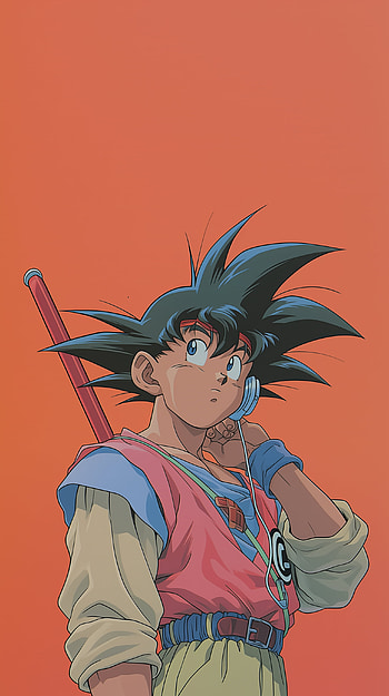 Retro Orange Goku — Dragon Ball , Anime, Dragon Ball, Goku, Orange Anime, retro anime HD phone wallpaper
