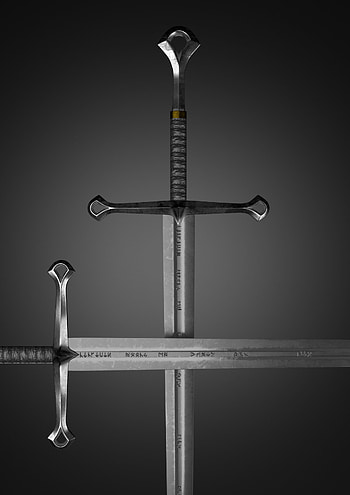 Anduril Sword, ArtStation creation, LOTR-inspired, Fantasy weapon HD phone wallpaper