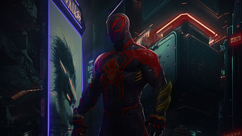 Spiderman 2099 Edge Of Tomorrow, spiderman, spiderman-2099, superheroes, artwork, digital-art, art, artstation HD wallpaper