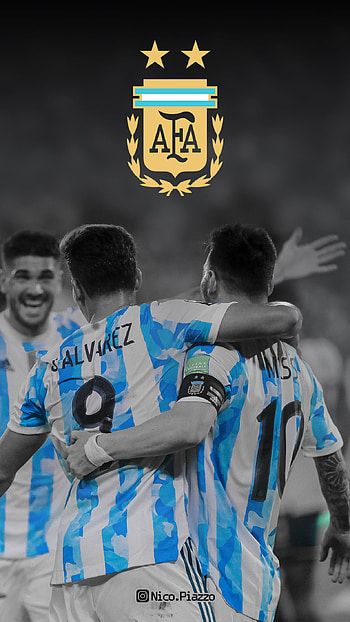 Julian Alvarez & Messi, nicopiazzo, argentina, city, psg, river, seleccion, football HD phone wallpaper