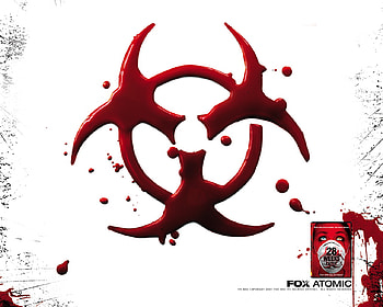 28 days later, hazardous logo HD wallpaper