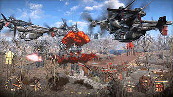 FALLOUT 4 BATTLE Liberty Prime VS Liberty Prime HD wallpaper