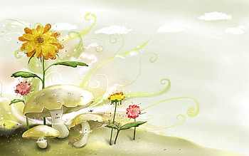 Nature, Flowers, Miscellanea, Miscellaneous, , Color, Mushroom, Paints HD wallpaper