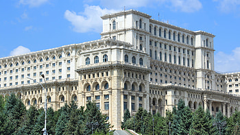 Palace of the Parliament, Romania HD wallpaper