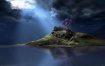 3d and nature fantasy , nature, abstract, 3d HD wallpaper