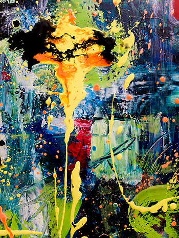 Abstract, Divorces, Multicolored, Motley, Paint, Stains, Spots HD phone wallpaper