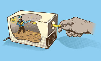 illustration, Cartoon vector art, Font organism, Pencil sharpener HD wallpaper