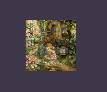 The Country Mouse, windows, doors, frame, cute, mice, ferns, dress, country, illustration, spring, tree, 2530x2178, archways, blackberries, violet, flowers HD wallpaper