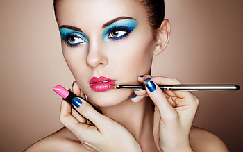 *, Brush, Girl, Mode, Lipstick HD wallpaper