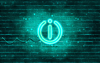 Indesit turquoise logo, , turquoise brickwall, Indesit logo, brands, Indesit neon logo, Indesit HD wallpaper