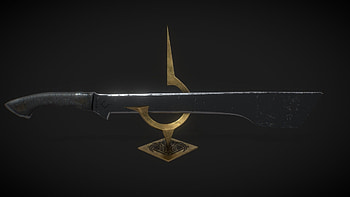 House Harkonnen, Sword of Harkonnen, 3D model HD wallpaper