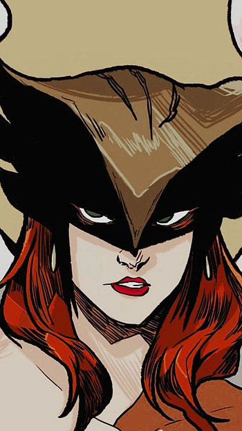 Hawkgirl, helmet, DC Comics, red hair, Comic HD phone wallpaper