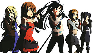 K-on, sexy, akiyama mio, kotobuki, dress, tainaka ritsu, anime, cool, hirasawa yui, girls, tsumugi, micro, nakano azusa HD wallpaper
