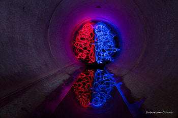 Shine, Light, Miscellanea, Miscellaneous, Neon, Tunnel, Brain HD wallpaper