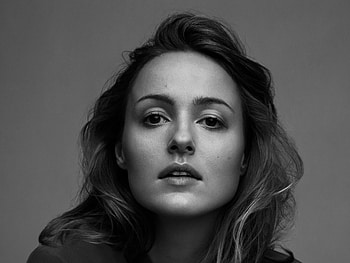 Renate Hansen Reinsveen, renate-hansen-reinsveen, celebrities, girls, closeup, monochrome, black-and-white HD wallpaper